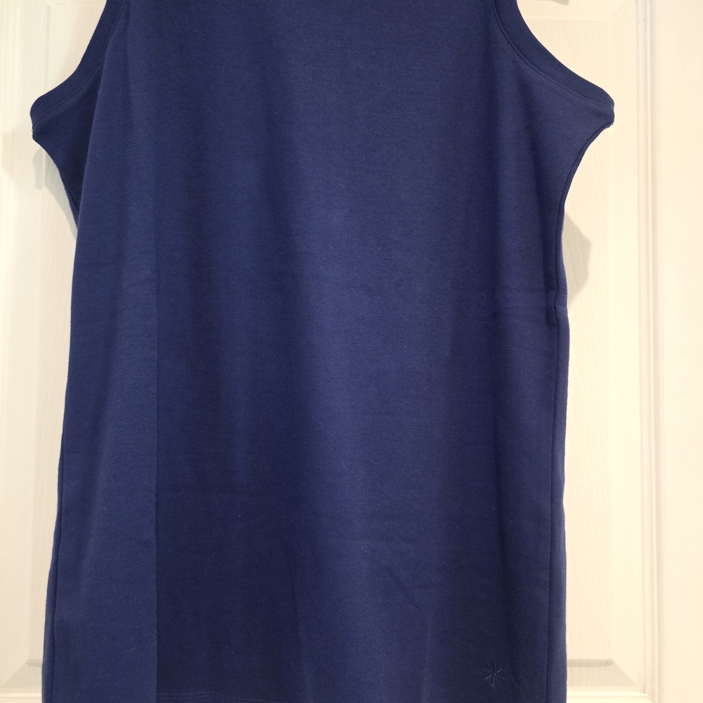Isaac Mizrahi Navy Blue Tank Top - Picture 5 of 6